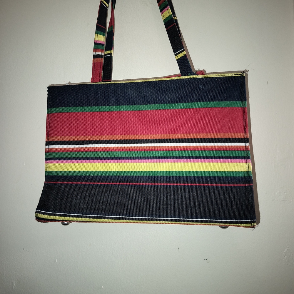 Striped Multicolor Tote Bag